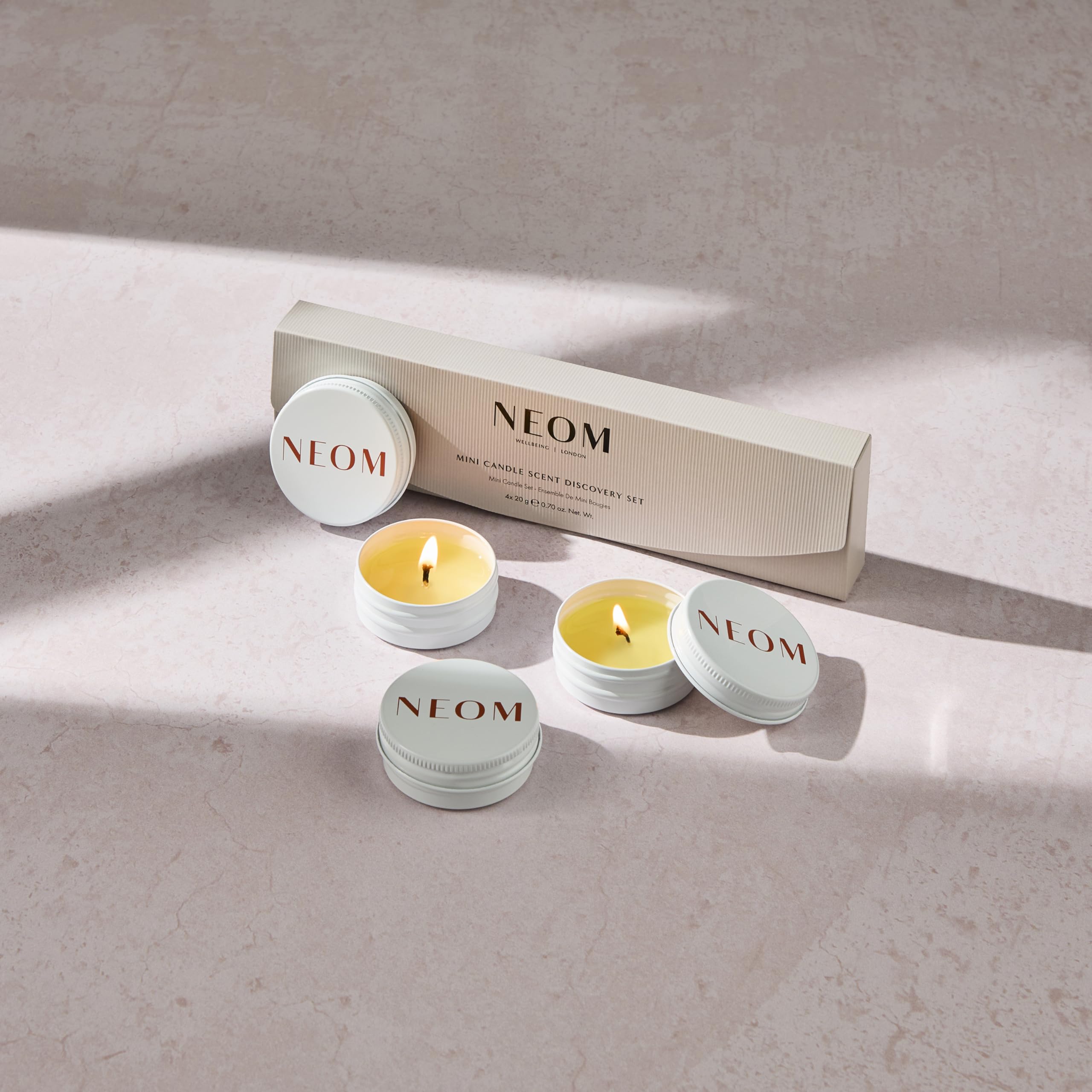 Amazon.co.jp: NEOM ミニキャンドルディスカバリーセット(20g×4